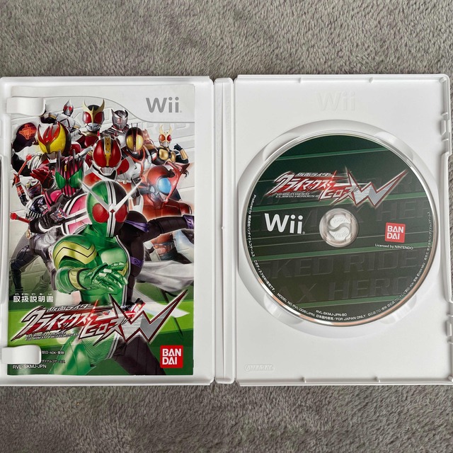 BANDAI(バンダイ)の【wii】仮面ライダー クライマックスヒーローズW Wii エンタメ/ホビーのゲームソフト/ゲーム機本体(家庭用ゲームソフト)の商品写真