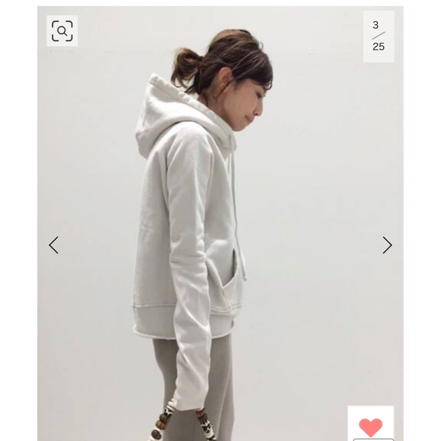 美品☆アパルトモン☆ NILI LOTAN HOODIE PARKER/ホワイト