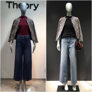 セオリー(theory)の専用★セオリー★レインボーラメツイードジャケット 0(ノーカラージャケット)