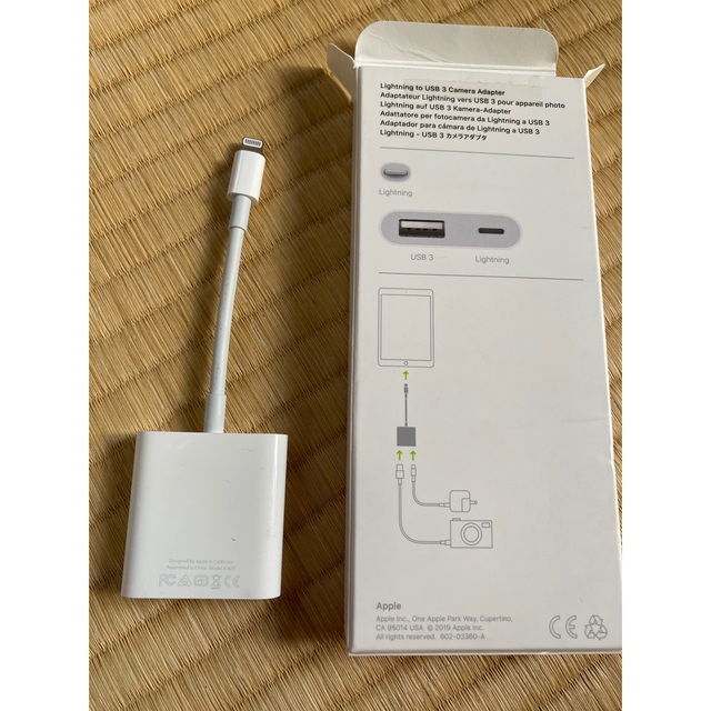 Apple(アップル)のomu630様☆Apple Lightning - USB 3カメラアダプタ スマホ/家電/カメラのスマホアクセサリー(その他)の商品写真