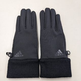 アディダス(adidas)の【美品】アディダス　滑止め付き防風手袋(手袋)