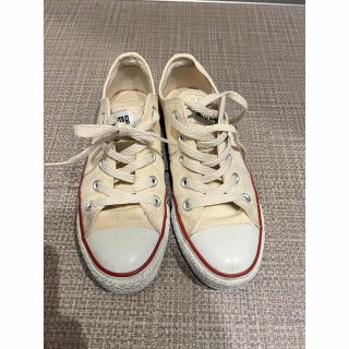 コンバース(CONVERSE)のconverse クリーム色　22.5(スニーカー)