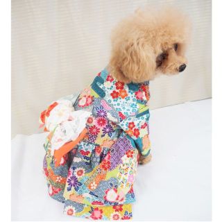 ワンピース 和柄 ドレス 和 犬服 犬 猫 ペット P594 596 597の通販 by ...