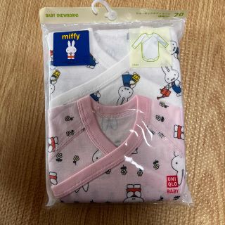 ユニクロ(UNIQLO)のUNIQLO クルーネックボディスーツ70 ミッフィ(肌着/下着)