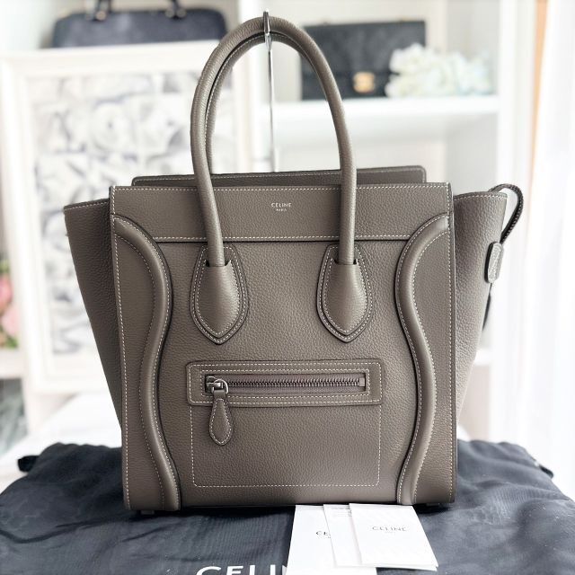 WEB限定カラー celine 美品☆ セリーヌ ハンドバッグ スリ ラゲージ マイクロ 2019年 - ハンドバッグ