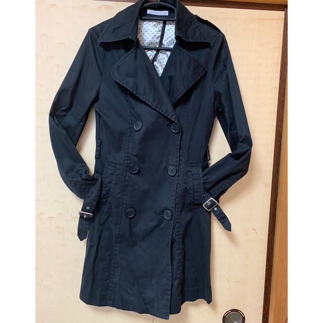 トレンチコート　黒　M メンズのジャケット/アウター(トレンチコート)の商品写真