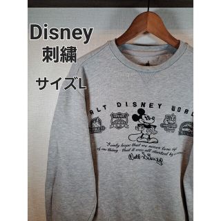 ディズニー(Disney)のDisney、ディズニー、刺繍、トレーナー、ミッキーマウス(スウェット)