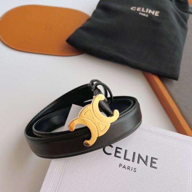 celine - セリーヌ スモール トリオンフベルト ブラック CELINE レディース の通販 by サカベ 's shop｜セリーヌならラクマ