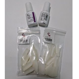 ネイルチップ レジン 4点セット(ネイル用品)