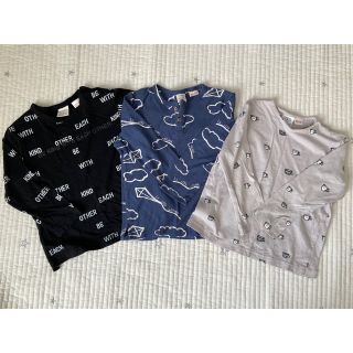 ザラキッズ(ZARA KIDS)のZARA Tシャツ　カットソー　3枚セット(Tシャツ/カットソー)