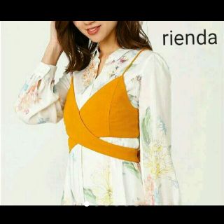 リエンダ(rienda)の【rienda】新品*ラップキャミソールビスチェ(キャミソール)