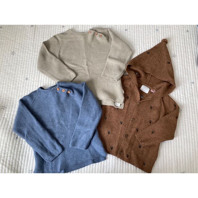 ZARA KIDS(ザラキッズ)のZARA  kids セーター　3枚セット キッズ/ベビー/マタニティのキッズ服男の子用(90cm~)(ニット)の商品写真