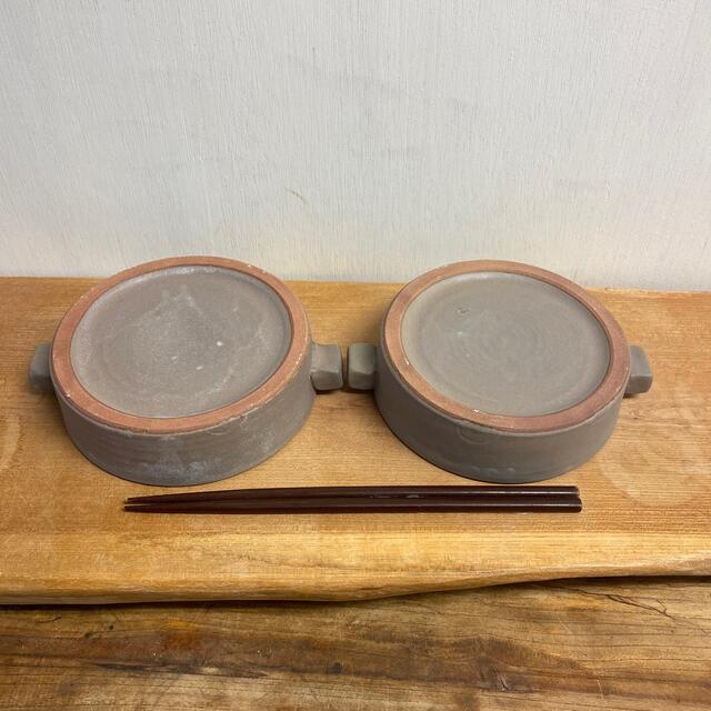 新品　陶器　陶芸作家　モカのオーブンBOWL2個　3 インテリア/住まい/日用品のキッチン/食器(食器)の商品写真