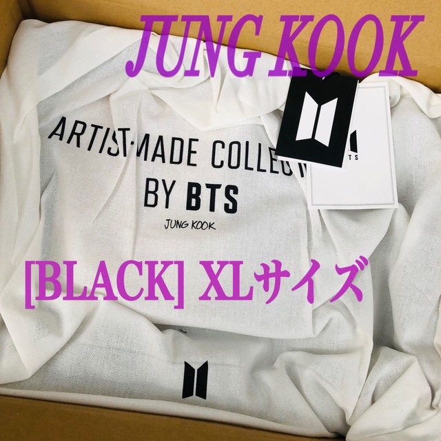 BTS ジョングク　HOODY BLACK  XLサイズ　公式