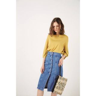 マウジー(moussy)のmoussy スリットボトム　スカート(ひざ丈スカート)