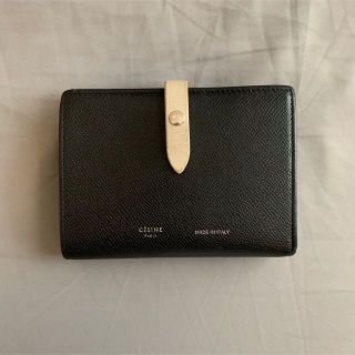 セリーヌ(celine)のCELINE セリーヌ　財布　ストラップウォレット　バイカラー　黒(財布)