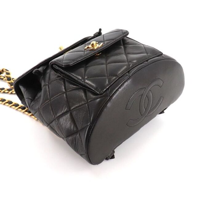 CHANEL - 新品同様 シャネル CHANEL マトラッセ チェーン バックパック リュックサック レザー ブラック VLP 90127986