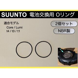 SUUNTO 電池交換用Oリング　2個セット　Core、Lumi、t4、t3、他(その他)