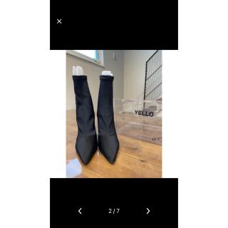 イエローブーツ(Yellow boots)の【美品】大人気★YELLO ショートブーツ　黒(ブーツ)