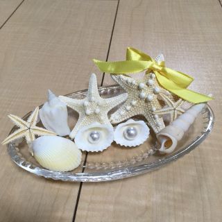 ハンドメイド リングピロー シェル♡(リングピロー)