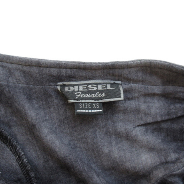 DIESEL(ディーゼル)のディーゼル DIESEL ワンピース プルオーバー タイト アシンメトリー XS レディースのワンピース(ひざ丈ワンピース)の商品写真