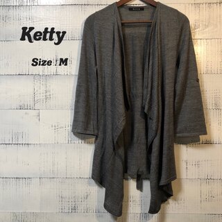 ケティ(ketty)のKetty カーディガン Mサイズ グレー(カーディガン)