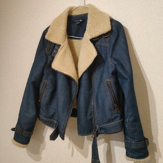 FOREVER 21(フォーエバートゥエンティーワン)のForever21 デニムジャケット ライダース レディースのジャケット/アウター(ライダースジャケット)の商品写真