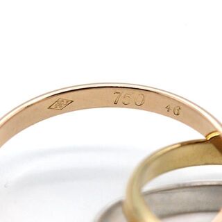 Cartier - 美品 カルティエ トリニティ リング SM 750 指輪 U05884の 