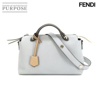 フェンディ(FENDI)の未使用 展示品 フェンディ FENDI バイザウェイ ミディアム 2way ハンド ショルダー バッグ レザー ライトブルー 8BL124 VLP 90170887(ハンドバッグ)