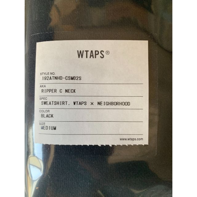 W)taps(ダブルタップス)のWTAPS★RIPPER CREW NECK /SWEATSHIRT. /BLK メンズのトップス(スウェット)の商品写真