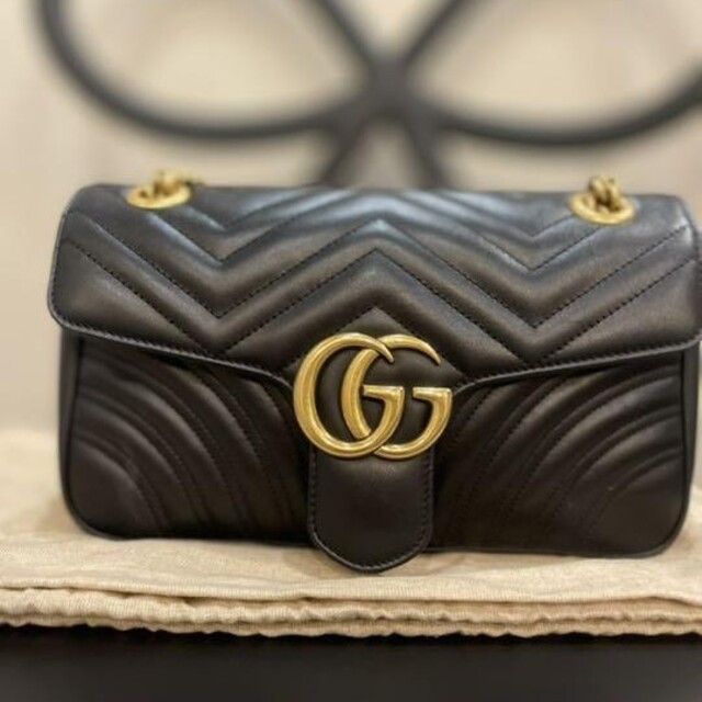 誠実】 - Gucci 新品〔GGマーモント〕キルティング ショルダーバッグ