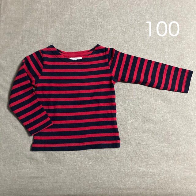 ボーダー ロンT 130•100 セット キッズ/ベビー/マタニティのキッズ服男の子用(90cm~)(Tシャツ/カットソー)の商品写真