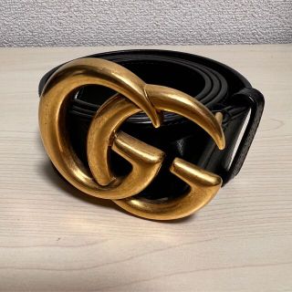 グッチ(Gucci)のGUCCI GGバックルベルト　ゴールド(ベルト)