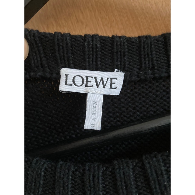 LOEWE(ロエベ)のロエベ　ニット　ブラック　黒　L メンズのトップス(ニット/セーター)の商品写真