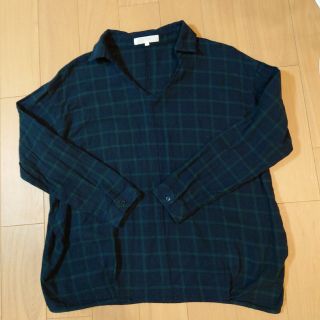 グローブ(grove)のgrove　グローブ　フランネルスキッパーシャツ　チェック(シャツ/ブラウス(半袖/袖なし))