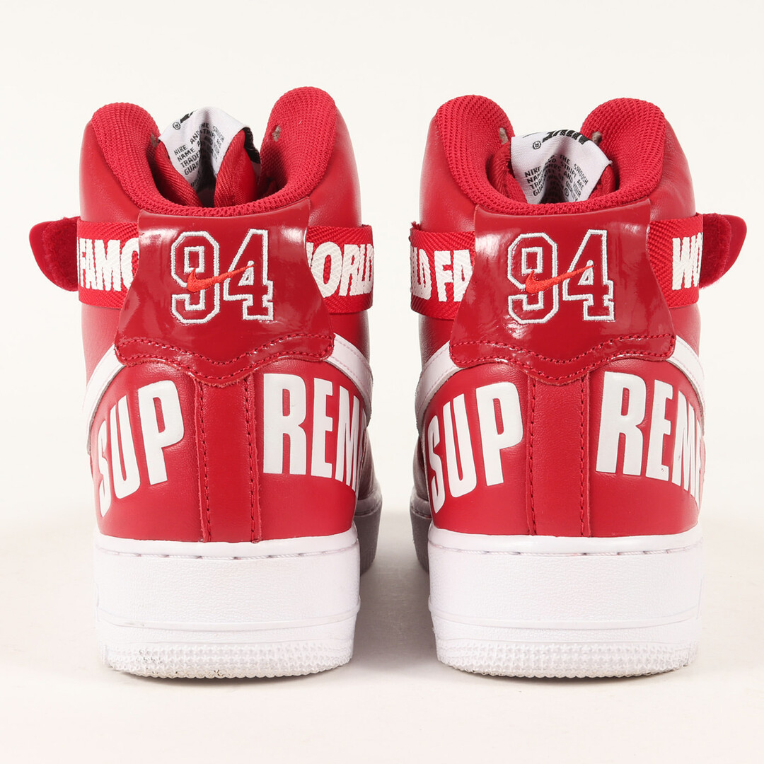 Supreme シュプリーム NIKE AIR FORCE 1 HIGH SUPREME SP (698696-610) 14AW ナイキ エアフォース ハイ  バーシティレッド サイズ：27.0cm US9 スニーカー コラボ【メンズ】【美品】