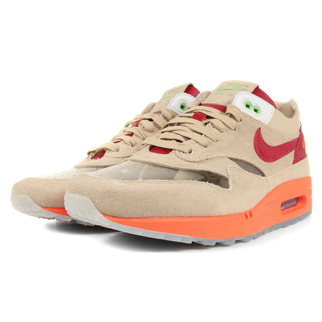 未使用 ナイキ AIR MAX1 CLOT DD1870-100 スニーカー 27.0cm オレンジ×ベージュ NIKE エアマックス1 クロット メンズ   【211207】