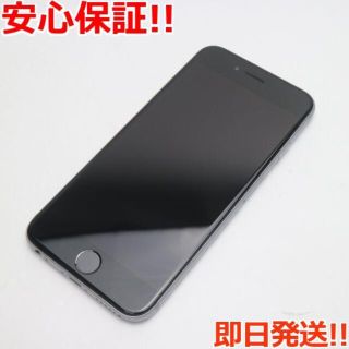 アイフォーン(iPhone)の超美品 au iPhone6 16GB スペースグレイ 白ロム(スマートフォン本体)