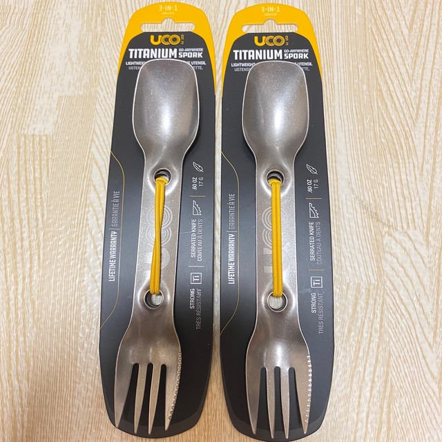 UCO TITANIUM SPORK 2本セット スポーツ/アウトドアのアウトドア(食器)の商品写真