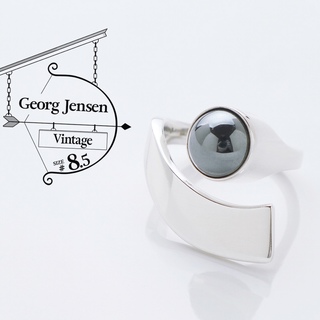 ジョージジェンセン(Georg Jensen)のジョージ ジェンセン 美品 ヘマタイト リング 指輪 925 8.5号(リング(指輪))