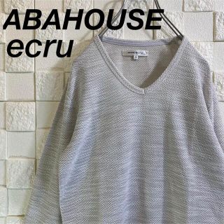 アバハウス(ABAHOUSE)の美品 ABAHOUSE ecru アバハウス ロンT カットソー Vネック(Tシャツ/カットソー(七分/長袖))