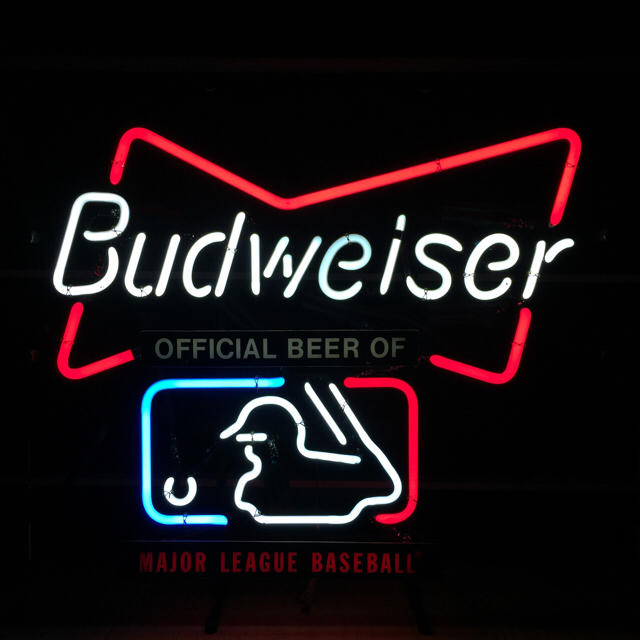 非売品☆Budweiser/バドワイザー 1999年製 ネオンサイン USA製