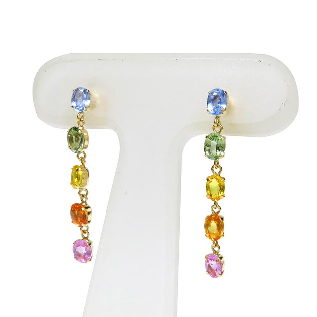 マルチサファイア 1Ct ピアス www.lesko.it