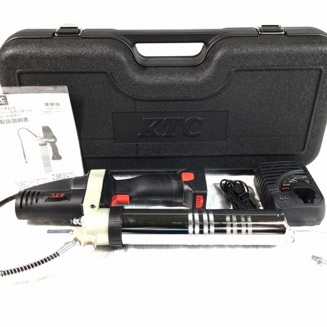 ☆未使用品☆ KTC ケーティーシー 18V コードレスグリースガンセット JTAE911 京都機械工具