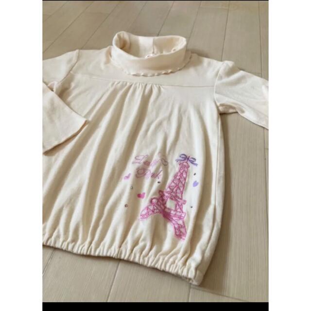 motherways(マザウェイズ)のmother ways ビジューつき刺繍トップス♪ 140 キッズ/ベビー/マタニティのキッズ服女の子用(90cm~)(Tシャツ/カットソー)の商品写真