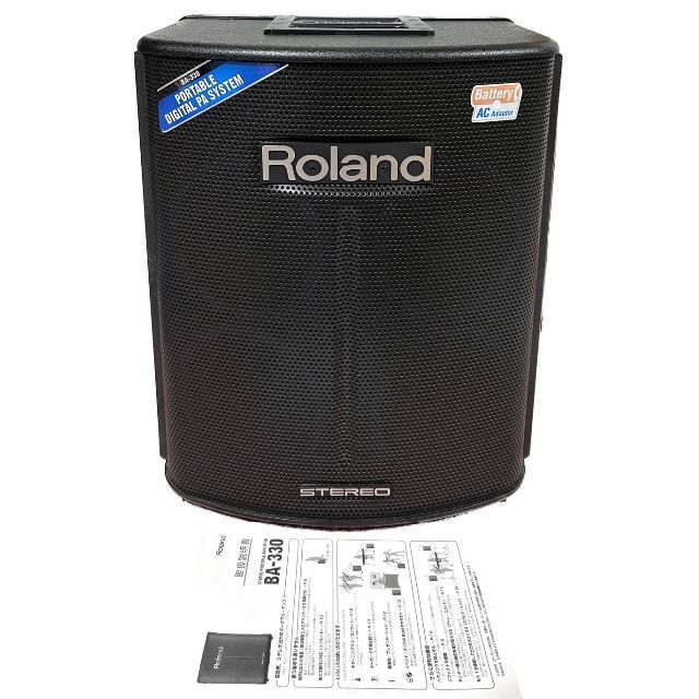 エバニュー 美品 Roland(ローランド)/ BA-330 ステレオポータブルPA