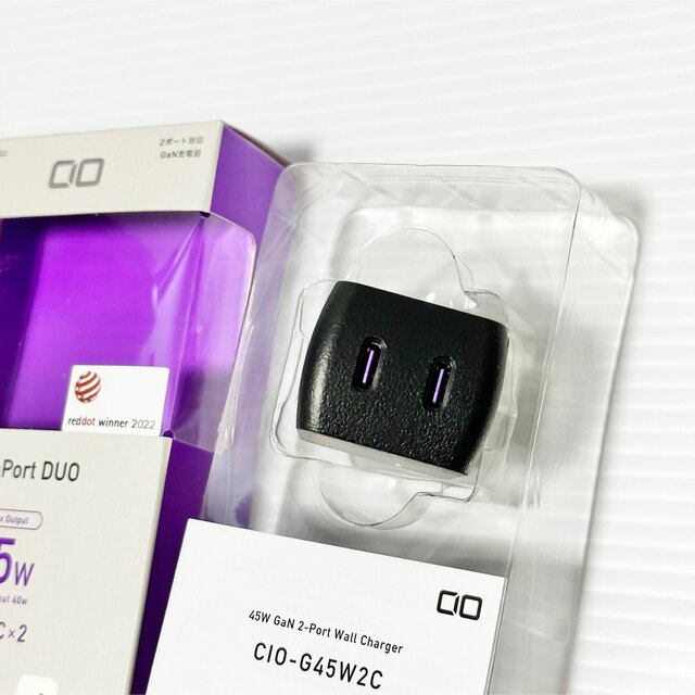 プチギフト 未使用品! CIO PD G45W2C NovaPort DUO GaN 黒 白 - 通販