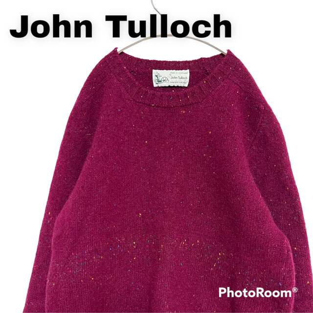 JOHN TULLOCH(ジョンタロック)のジョンタロック★スコットランド製 激レア カラーネップ ニット セーター メンズのトップス(ニット/セーター)の商品写真