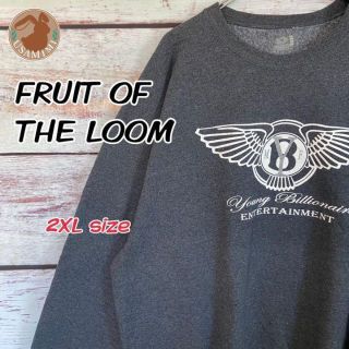 フルーツオブザルーム(FRUIT OF THE LOOM)のFRUIT OF THE LOOM 太アーム ゆるだぼ ビックプリント 2XL(スウェット)