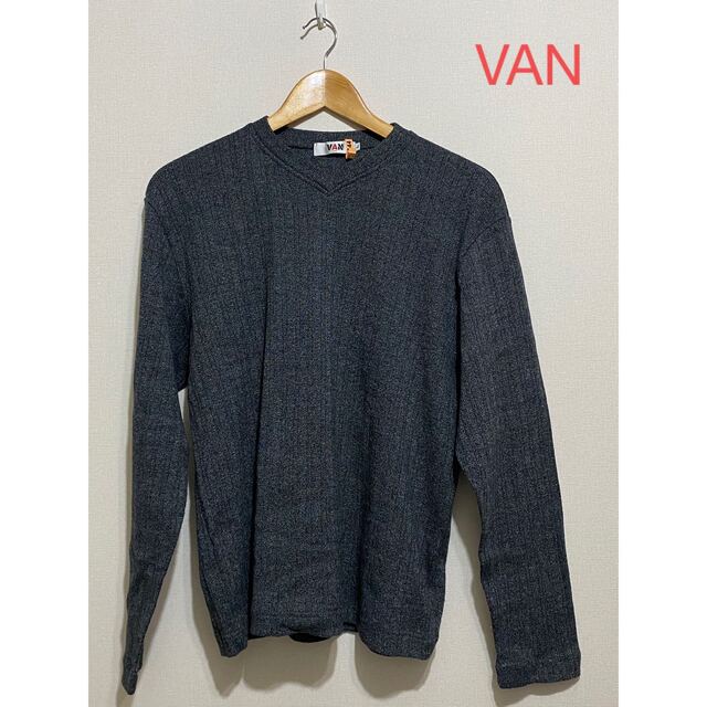 VAN Jacket(ヴァンヂャケット)のVAN／⑲Ｖネックセーター （ Ｌ）／ダークグレー メンズのトップス(ニット/セーター)の商品写真